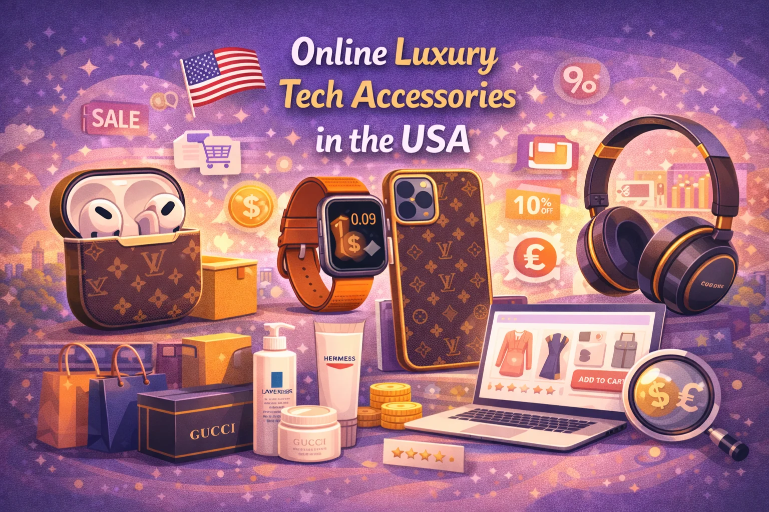 Online luxury tech accessories in the USA