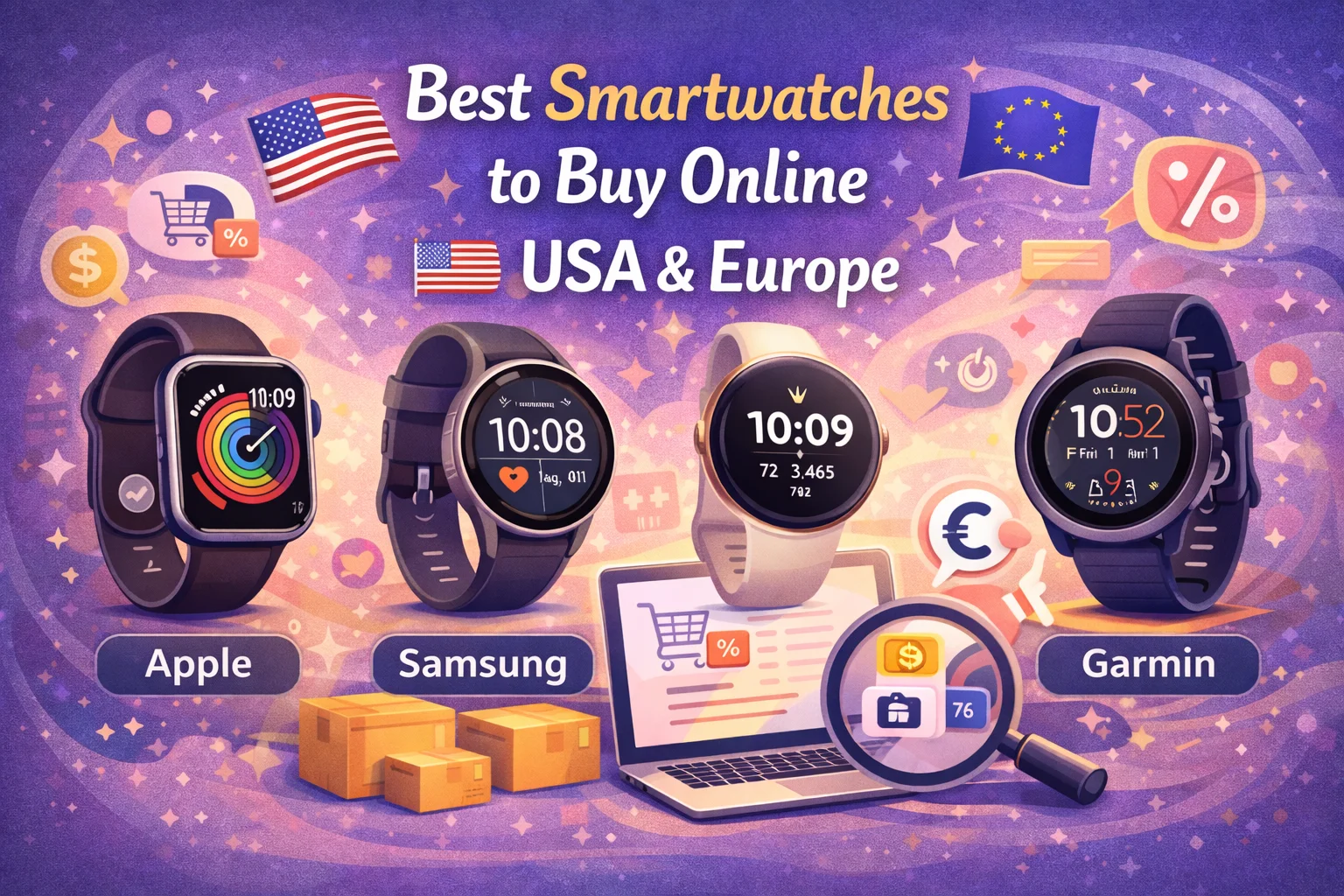 Best Smartwatches to Buy Online in the USA & Europe