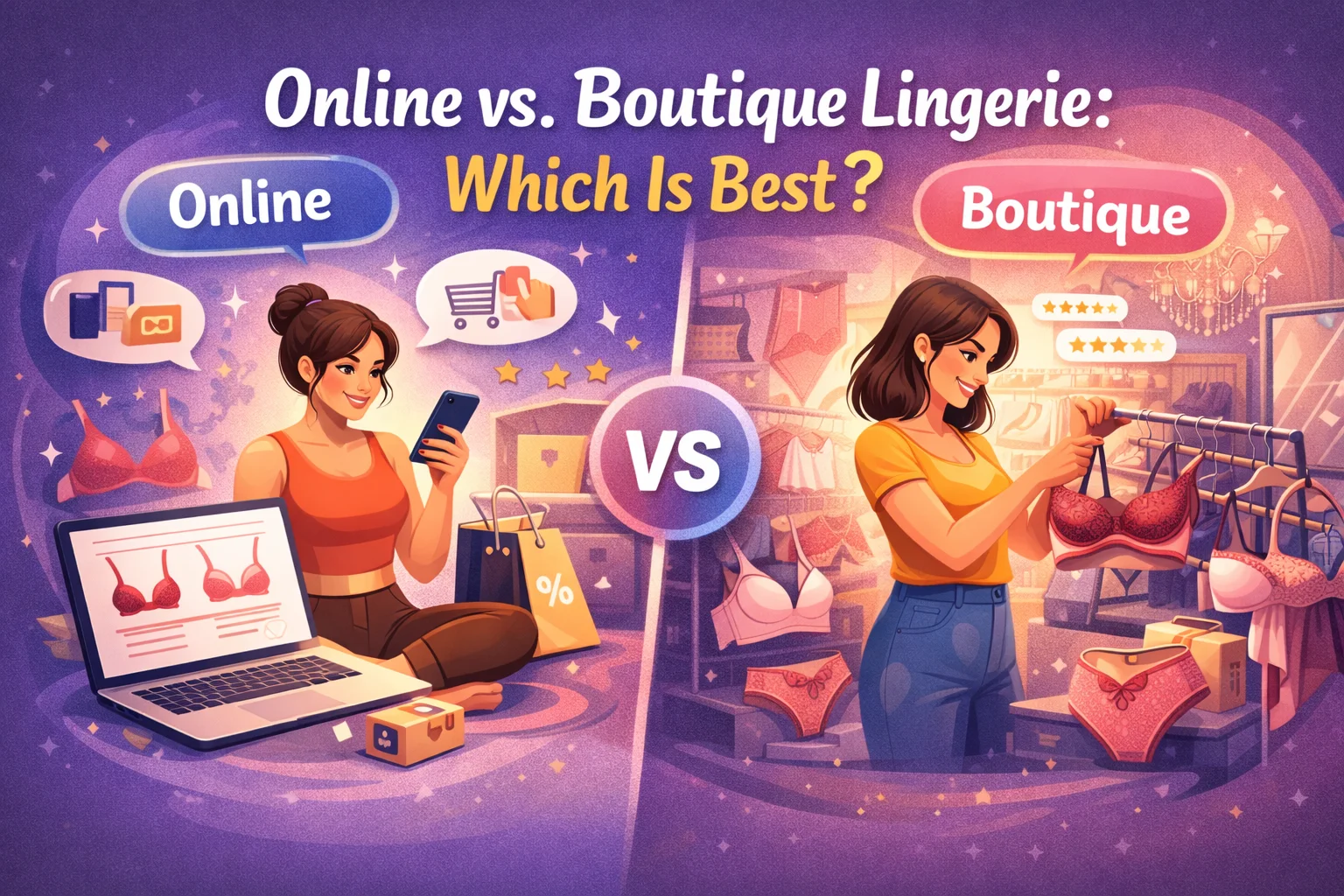 Online vs. Boutique Lingerie Shopping: Which Is Best?